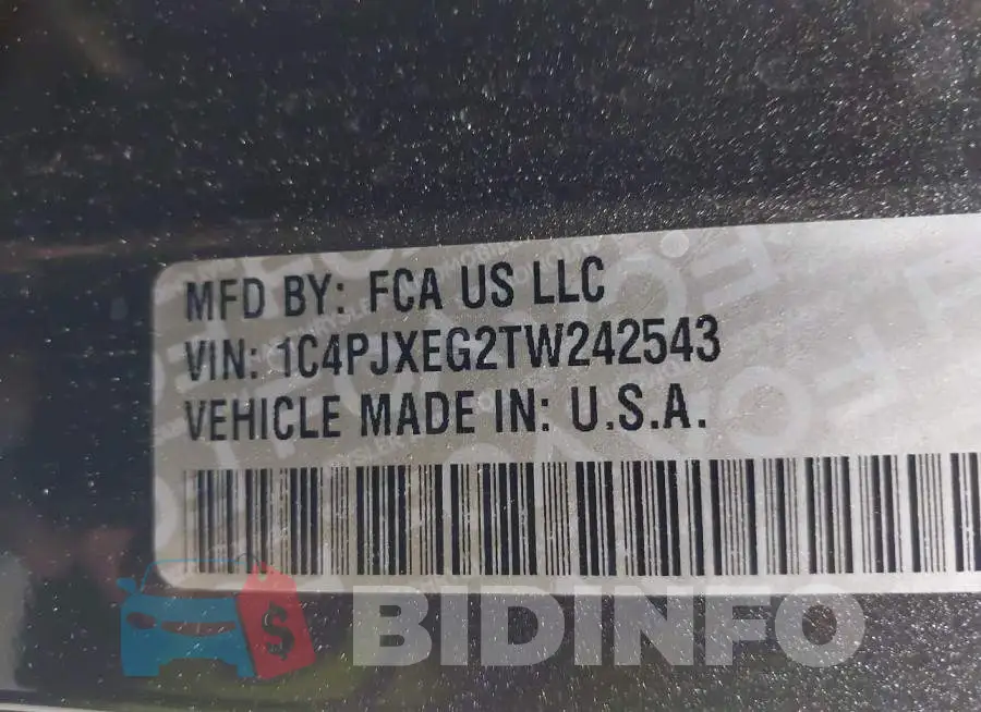 1C4PJXEG2TW242543 Photo# 9