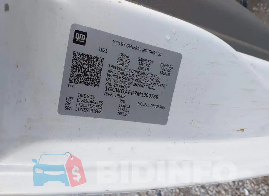1GCWGAFP7M1309769 Photo# 9