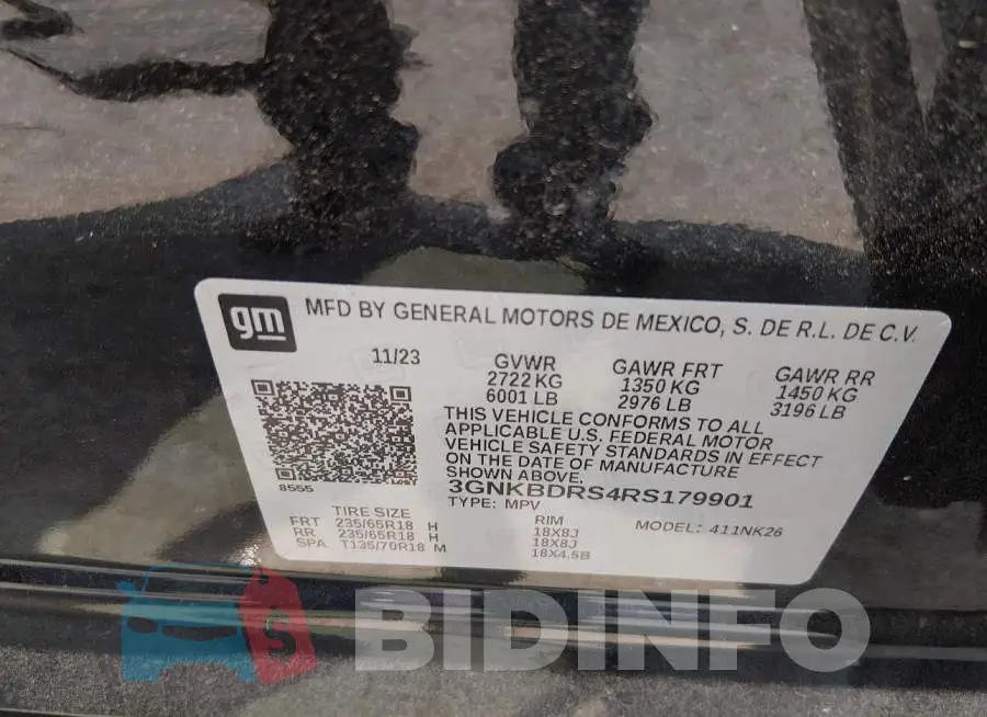 3GNKBDRS4RS179901 Photo# 9
