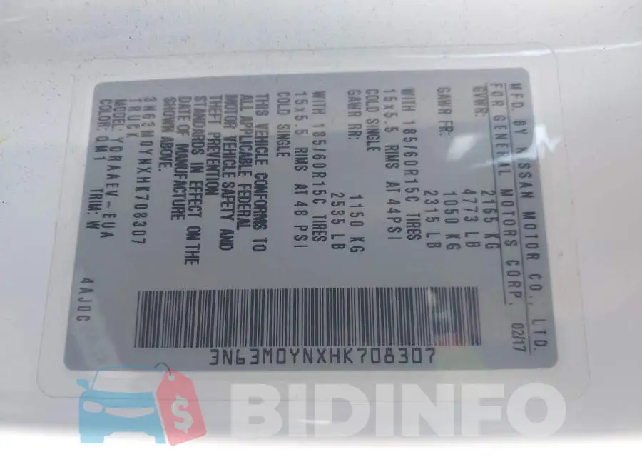3N63M0YNXHK708307 Photo# 9
