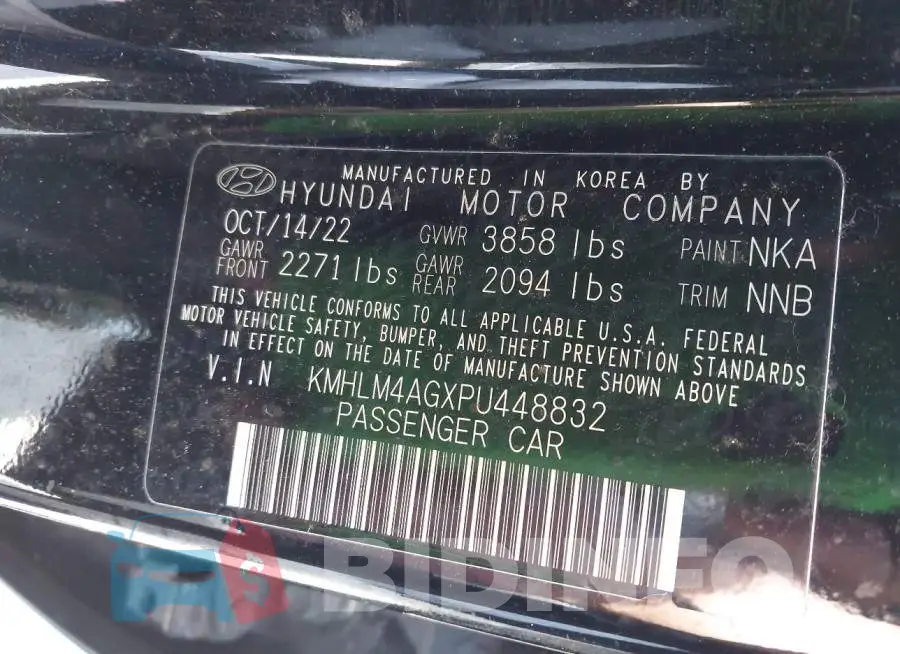 KMHLM4AGXPU448832 Photo# 9