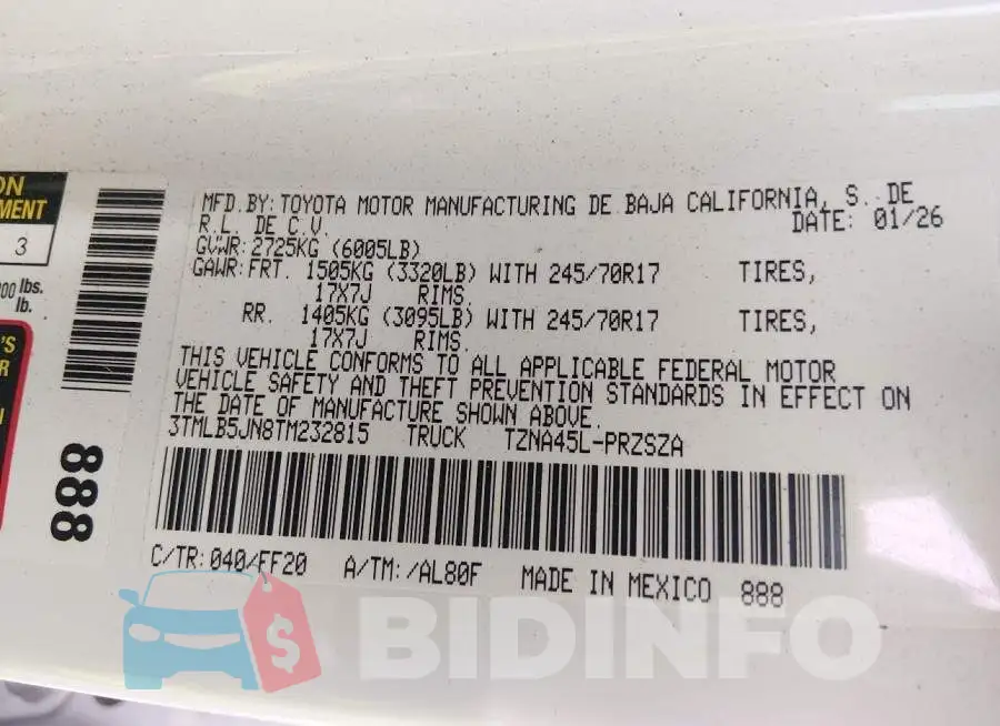3TMLB5JN8TM232815 Photo# 9