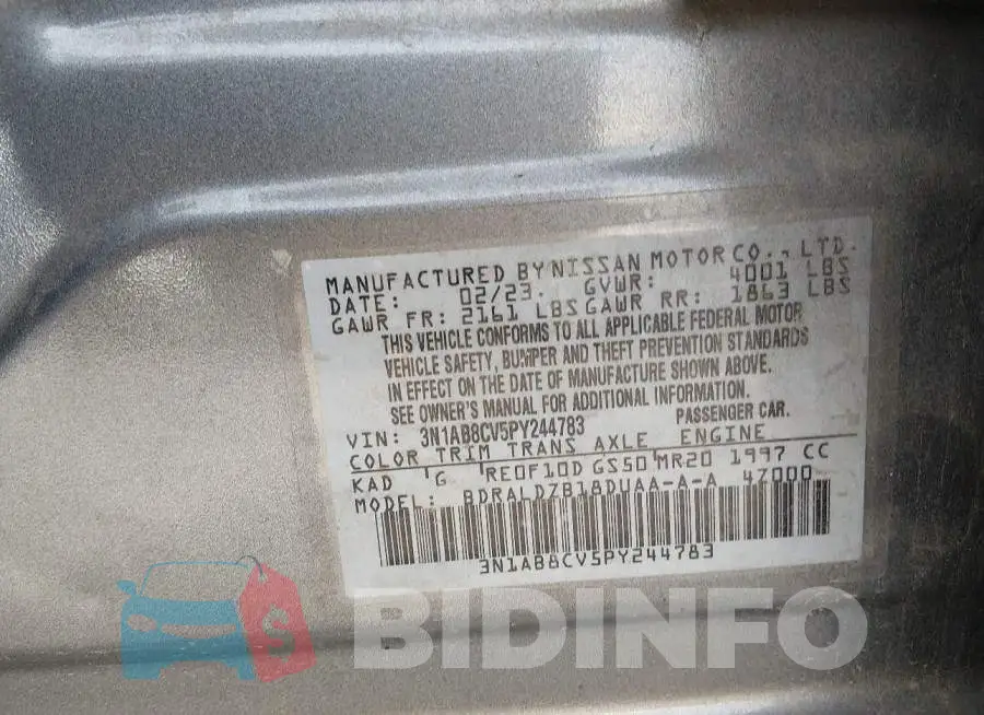 3N1AB8CV5PY244783 Photo# 9
