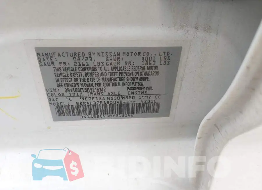 3N1AB8CV5RY215142 Photo# 9