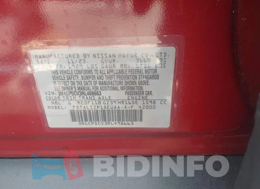 3N1CP5CV3RL498663 Photo# 9