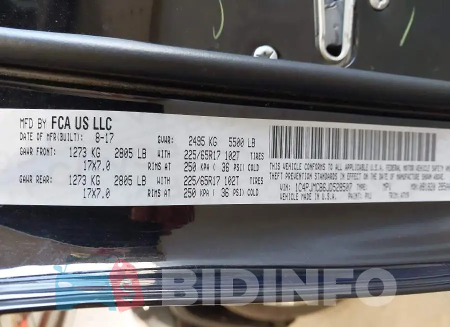 1C4PJMCB6JD528507 Photo# 9