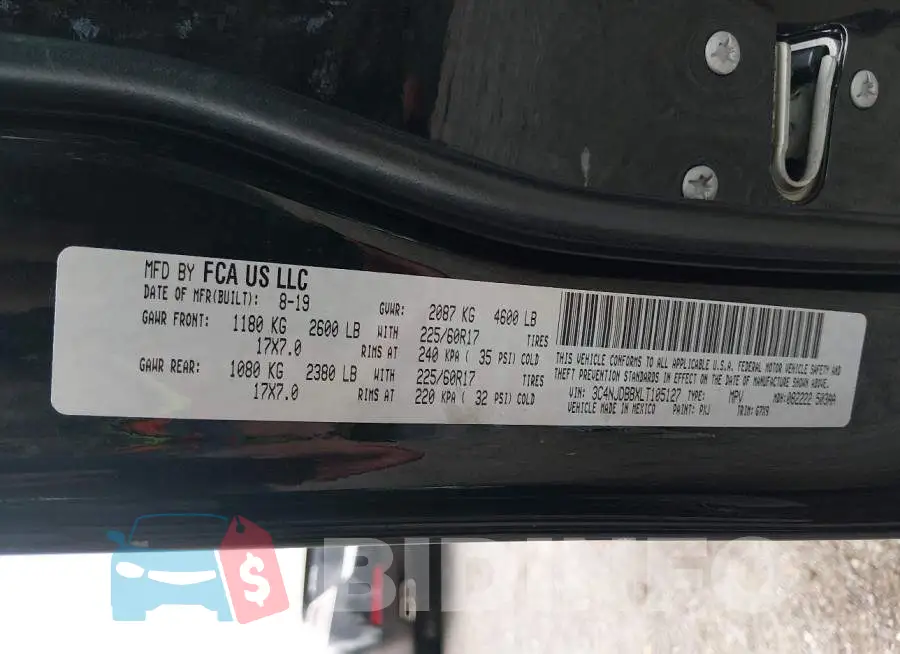 3C4NJDBBXLT105127 Photo# 9