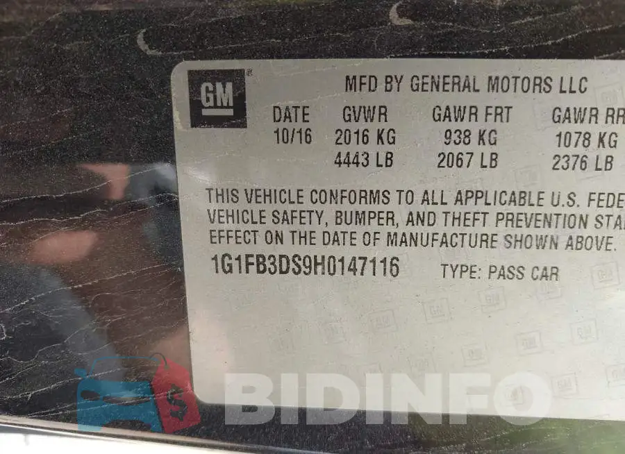 1G1FB3DS9H0147116 Photo# 8
