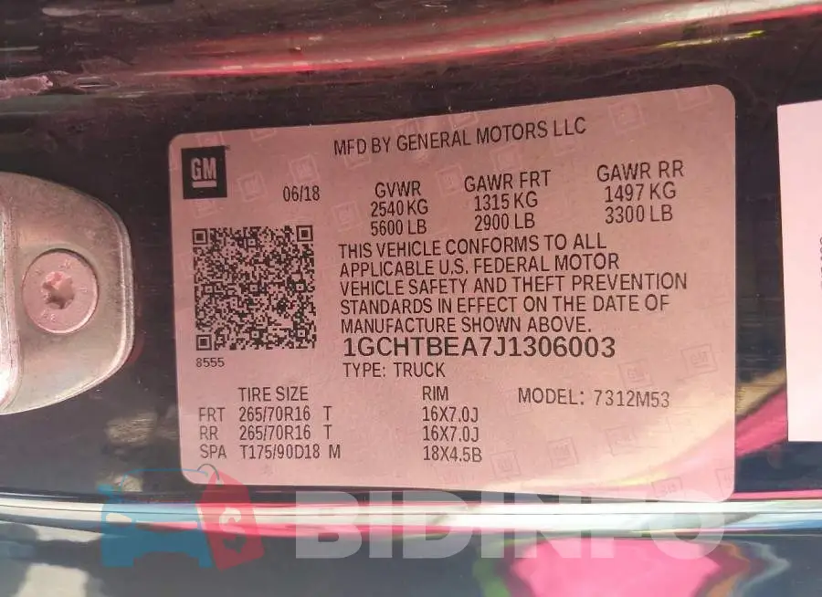 1GCHTBEA7J1306003 Photo# 9