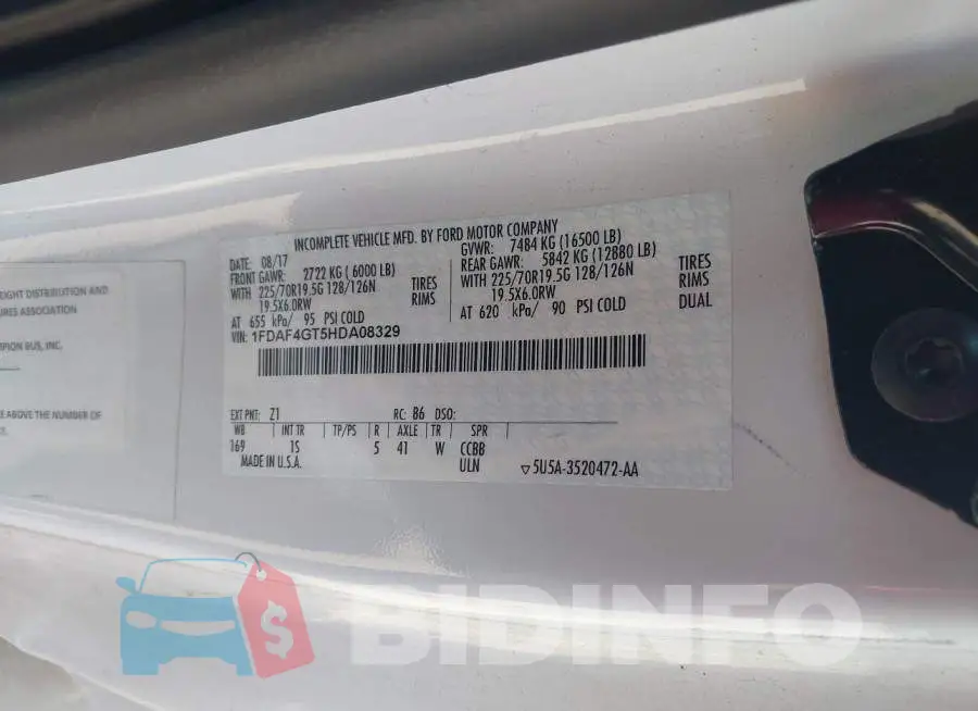 1FDAF4GT5HDA08329 Photo# 9