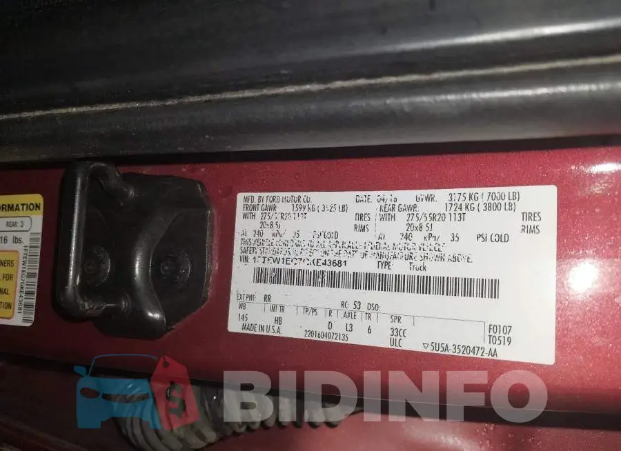 1FTEW1EG7GKE43681 Photo# 9