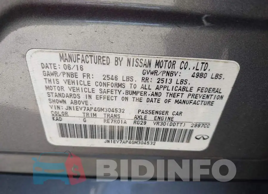 JN1EV7AP4GM304532 Photo# 9