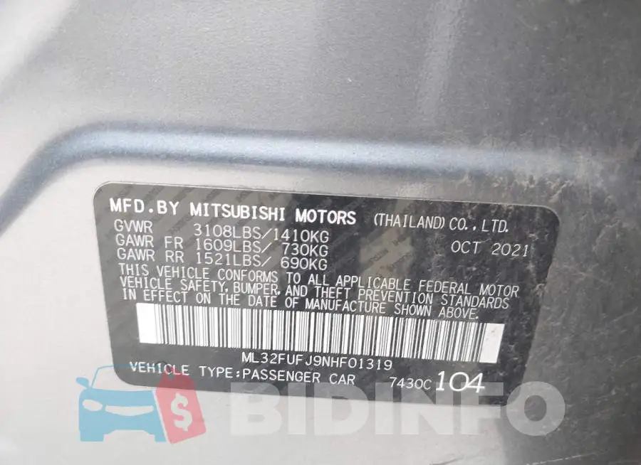 ML32FUFJ9NHF01319 Photo# 9