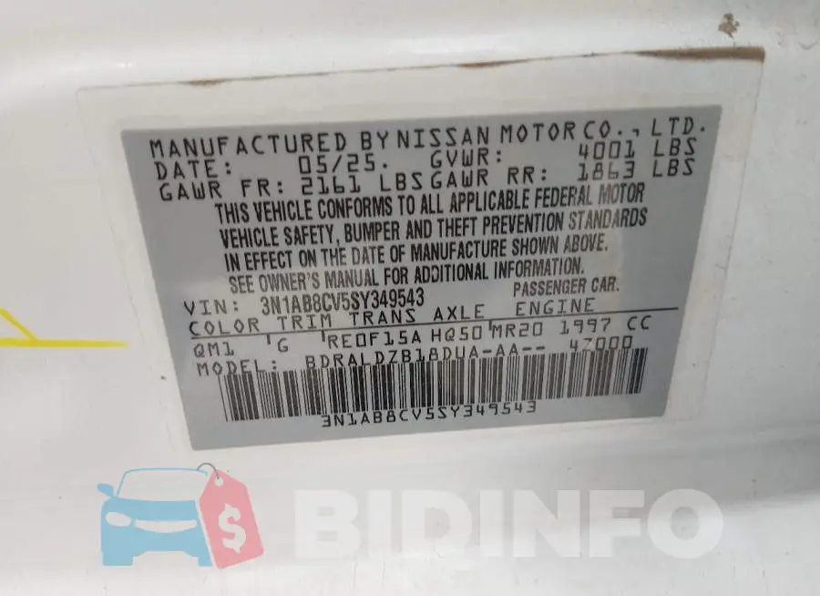 3N1AB8CV5SY349543 Photo# 9