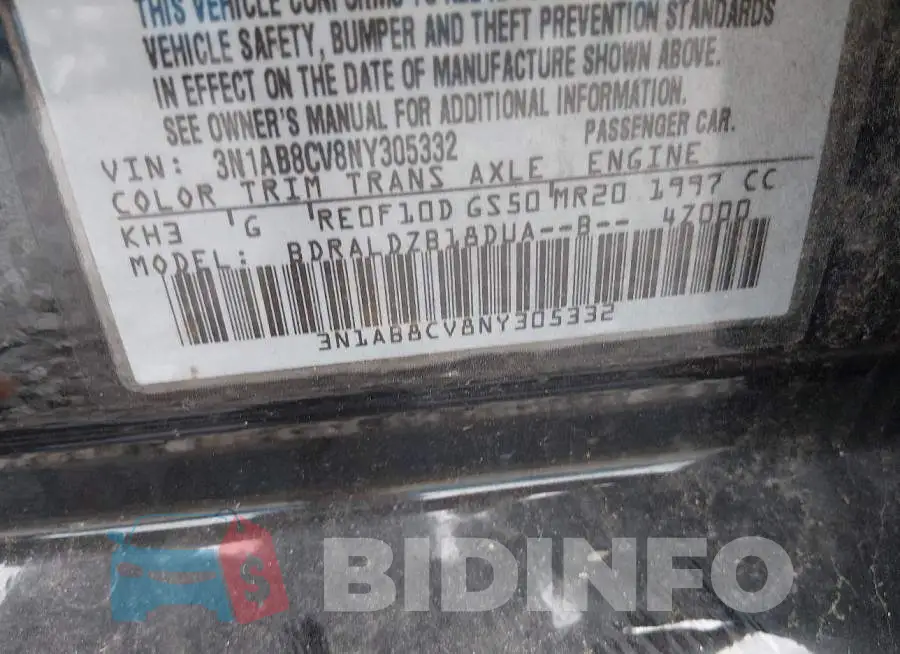 3N1AB8CV8NY305332 Photo# 9