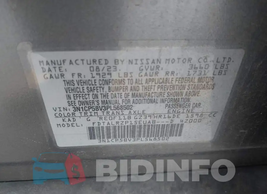 3N1CP5BV3PL568502 Photo# 9