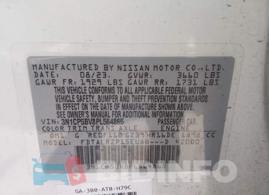 3N1CP5BV8PL564865 Photo# 9