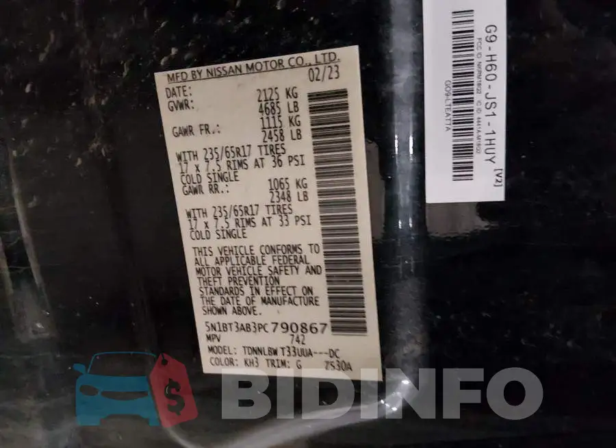 5N1BT3AB3PC790867 Photo# 9