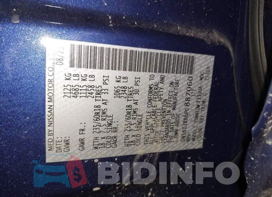 5N1BT3BB6PC887060 Photo# 9