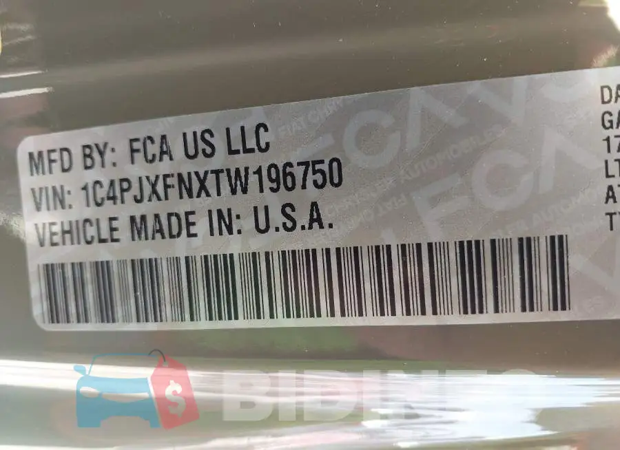 1C4PJXFNXTW196750 Photo# 18