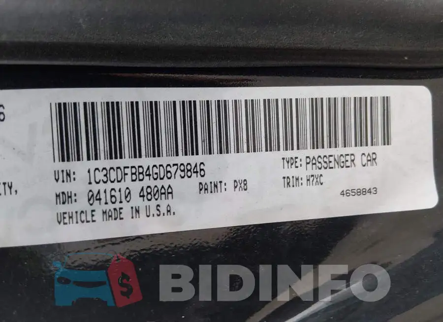 1C3CDFBB4GD679846 Photo# 9
