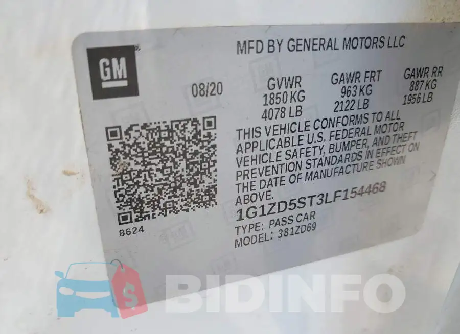 1G1ZD5ST3LF154468 Photo# 9