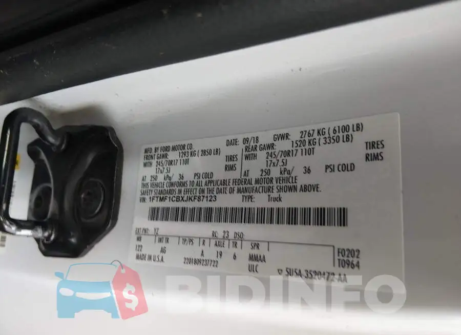 1FTMF1CBXJKF87123 Photo# 9