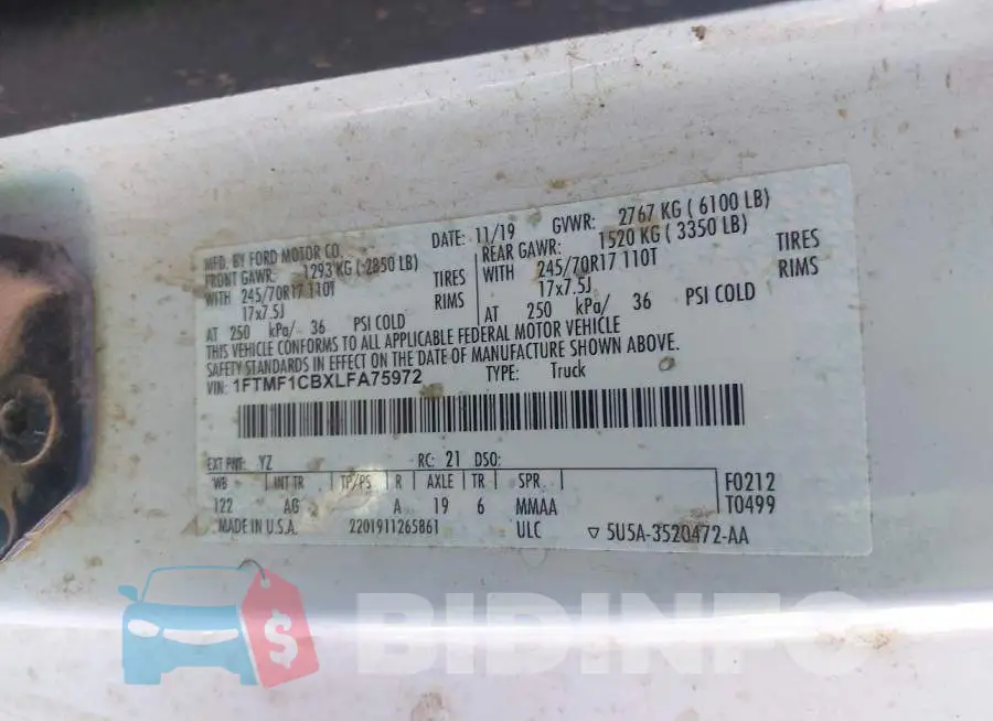 1FTMF1CBXLFA75972 Photo# 9