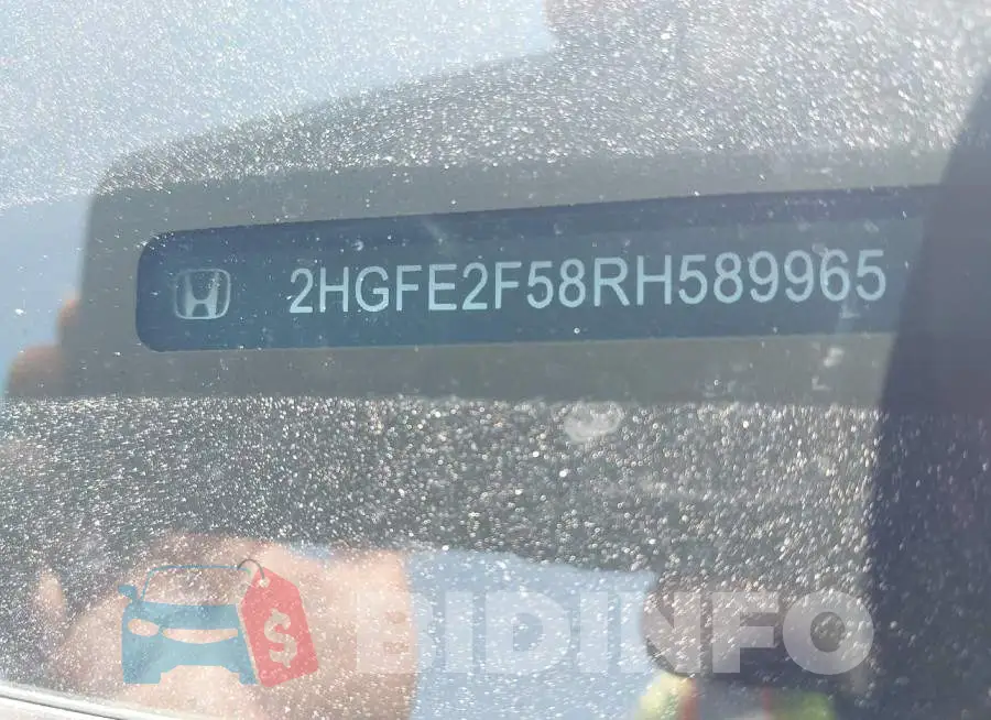 2HGFE2F58RH589965 Photo# 9