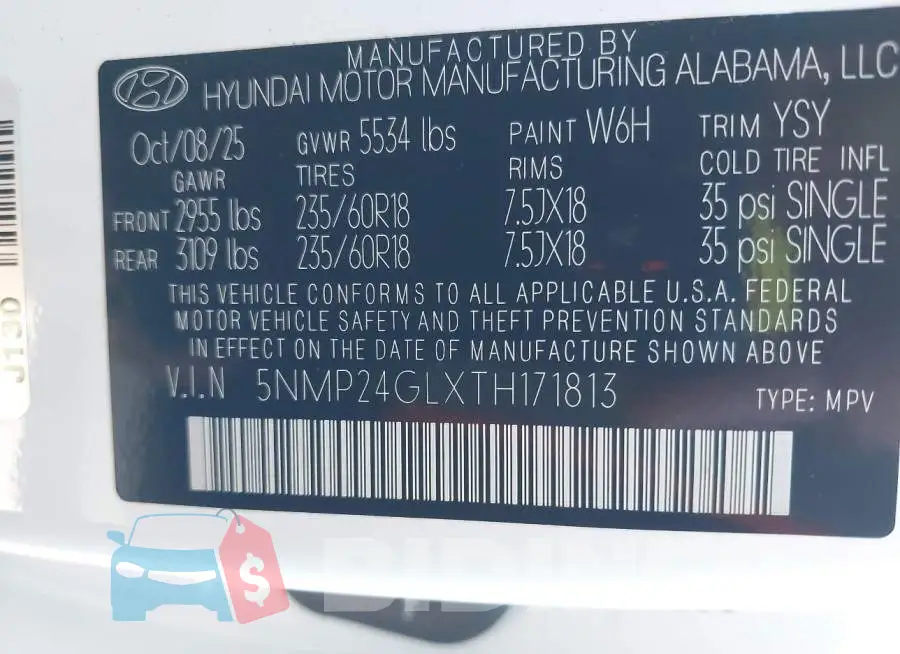 5NMP24GLXTH171813 Photo# 9