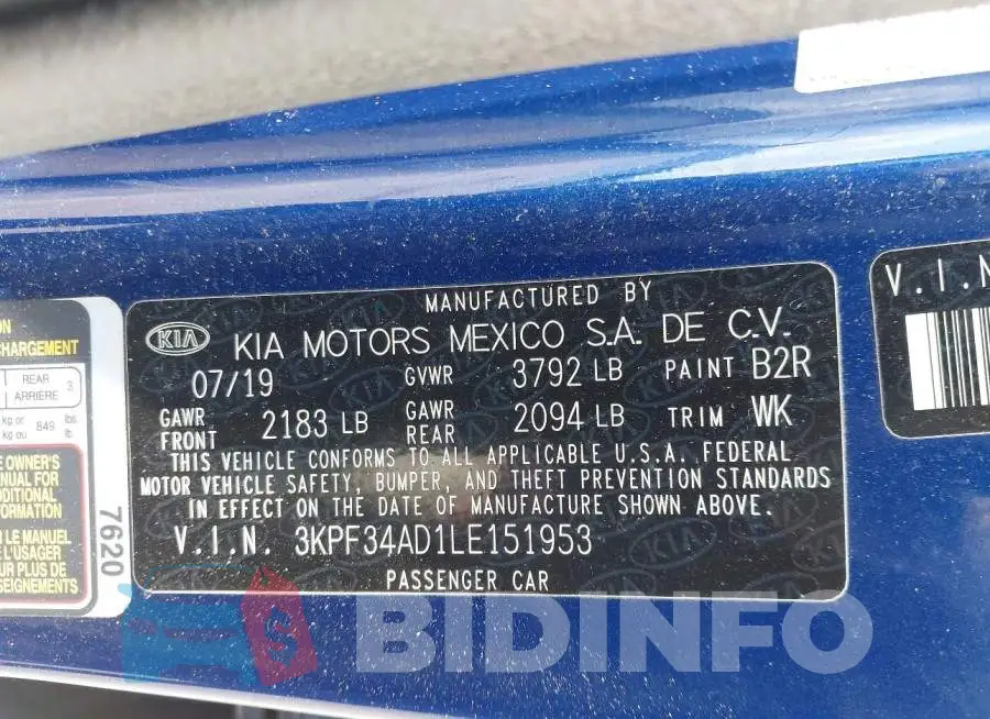 3KPF34AD1LE151953 Photo# 9