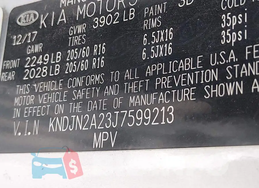 KNDJN2A23J7599213 Photo# 9