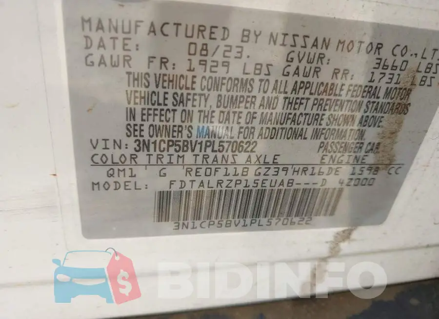 3N1CP5BV1PL570622 Photo# 9