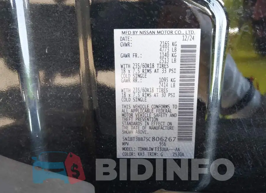 5N1BT3BB7SC806267 Photo# 9