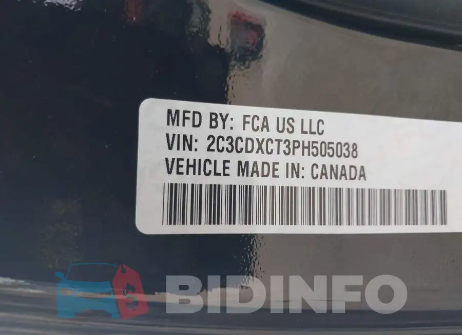 2C3CDXCT3PH505038 Photo# 9
