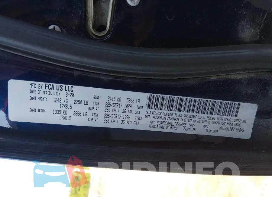 3C4PDCAB1LT230495 Photo# 9
