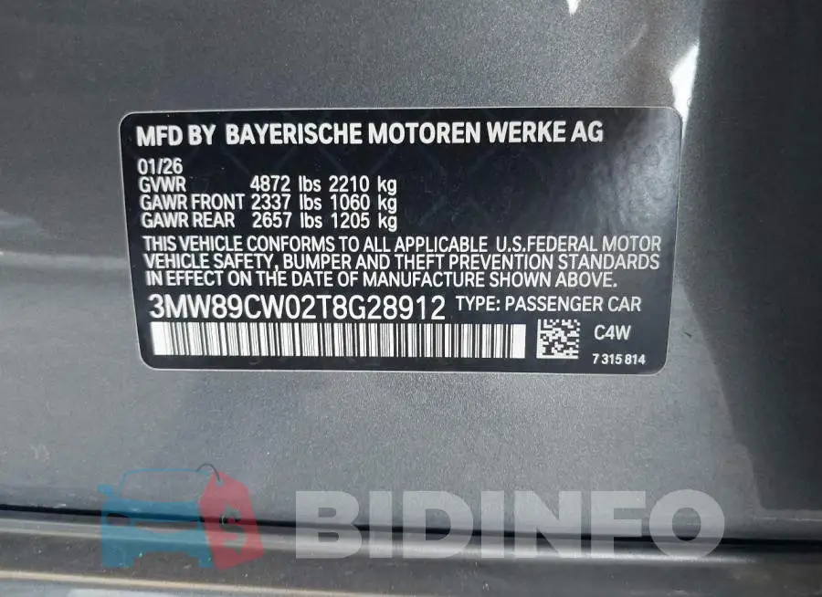 3MW89CW02T8G28912 Photo# 9