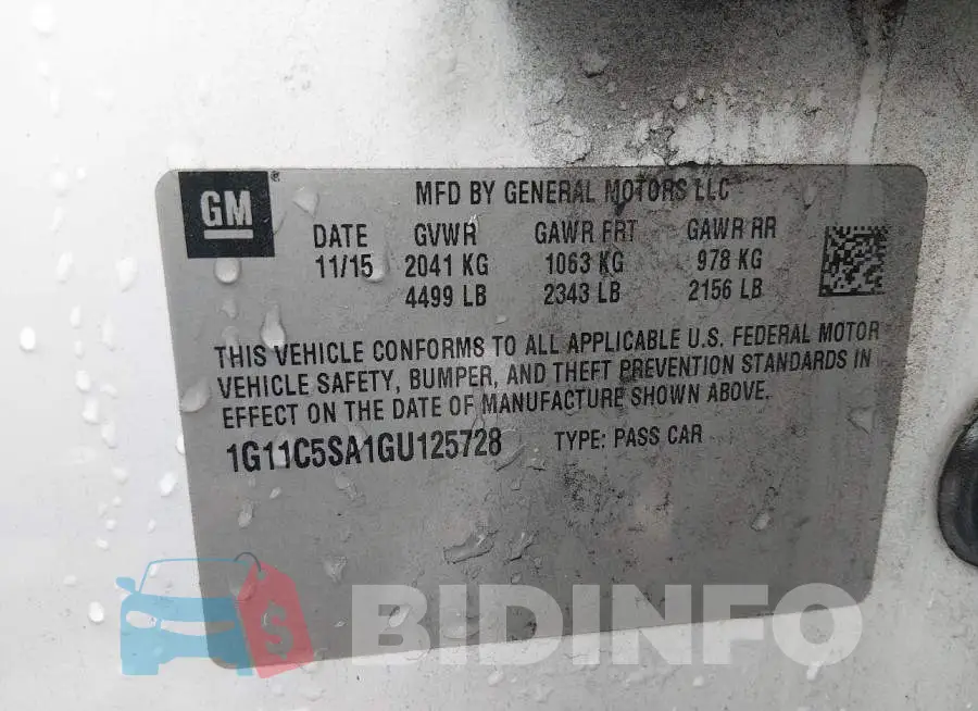 1G11C5SA1GU125728 Photo# 9