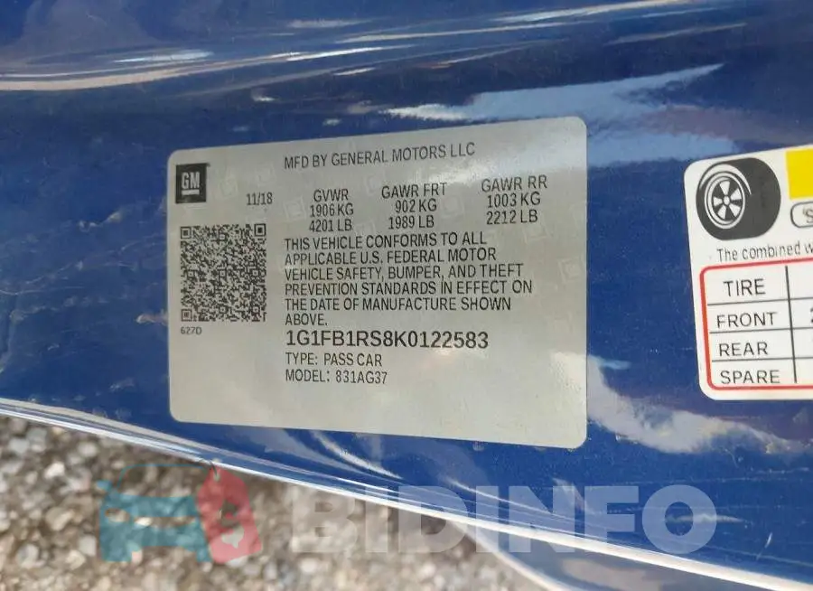 1G1FB1RS8K0122583 Photo# 9