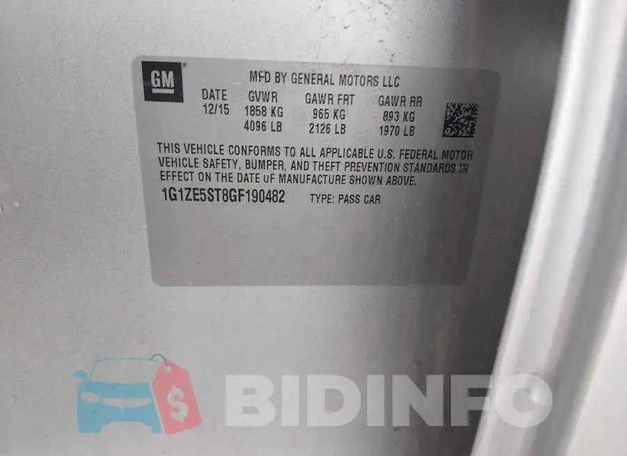 1G1ZE5ST8GF190482 Photo# 9