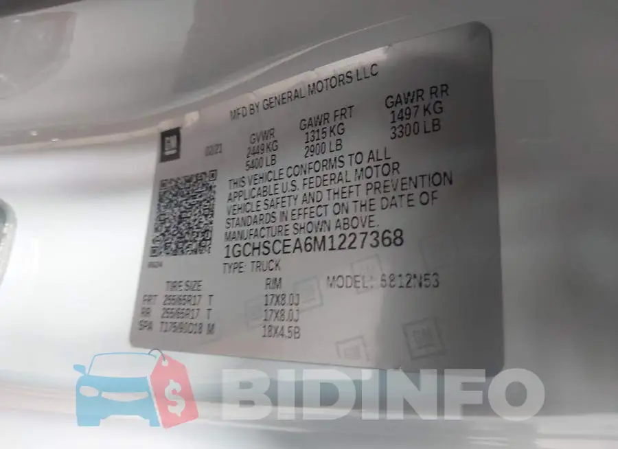 1GCHSCEA6M1227368 Photo# 9