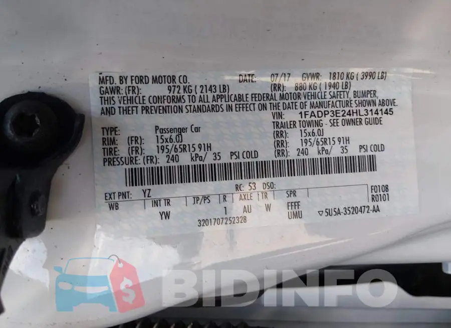 1FADP3E24HL314145 Photo# 9