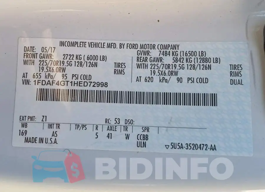 1FDAF4GT1HED72998 Photo# 9