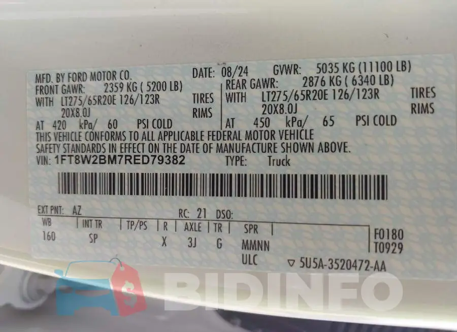 1FT8W2BM7RED79382 Photo# 8