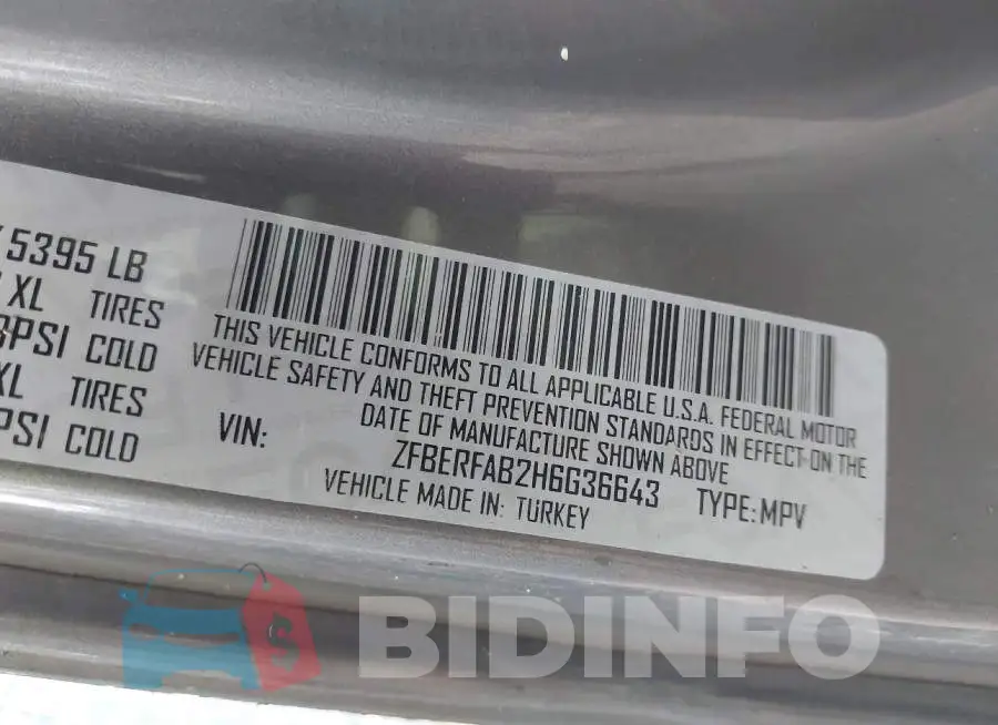 ZFBERFAB2H6G36643 Photo# 9