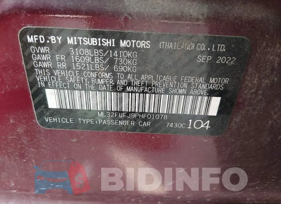 ML32FUFJ9PHF01078 Photo# 9