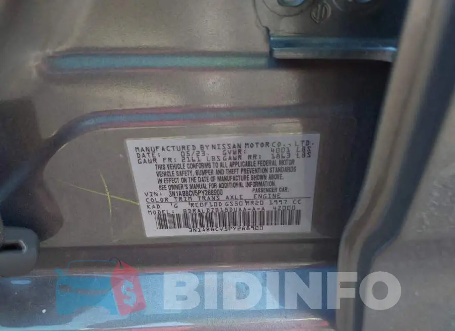 3N1AB8CV5PY288900 Photo# 9