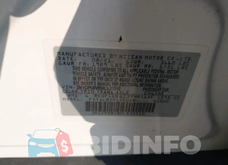 3N1CP5BV8ML535510 Photo# 9
