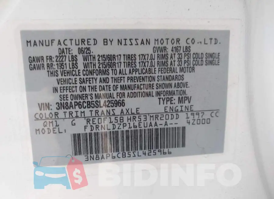 3N8AP6CB5SL425966 Photo# 9