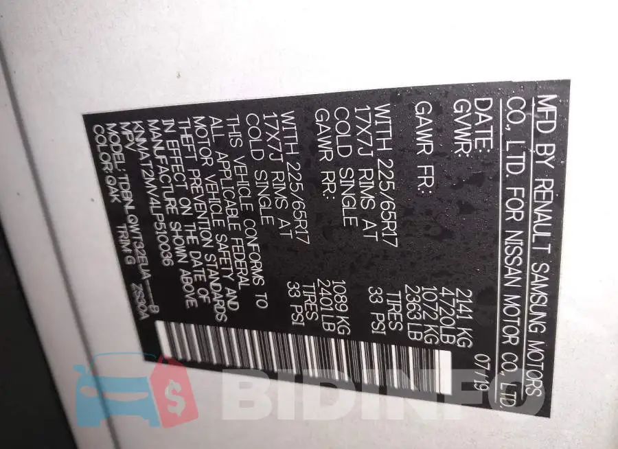 KNMAT2MV4LP510036 Photo# 9